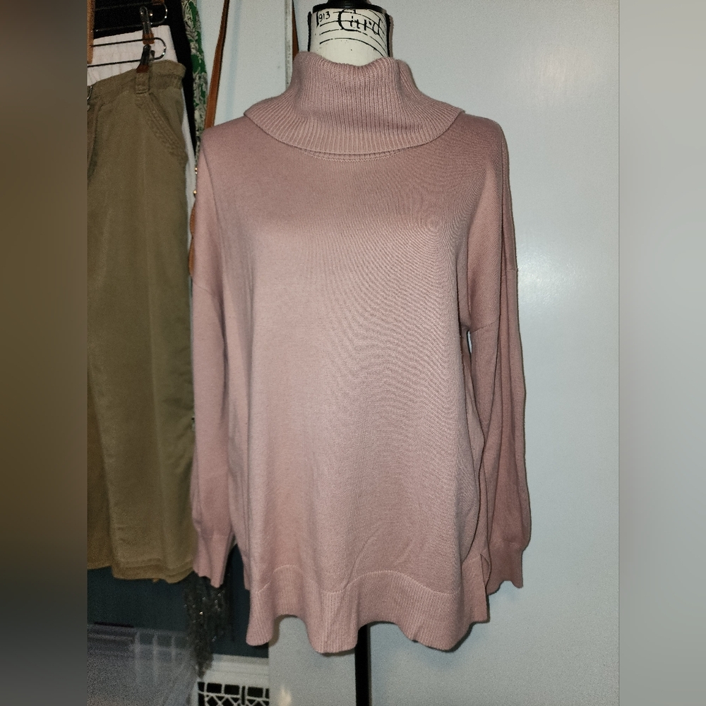Ann Taylor Loft Rose Pink Sweater Tunic